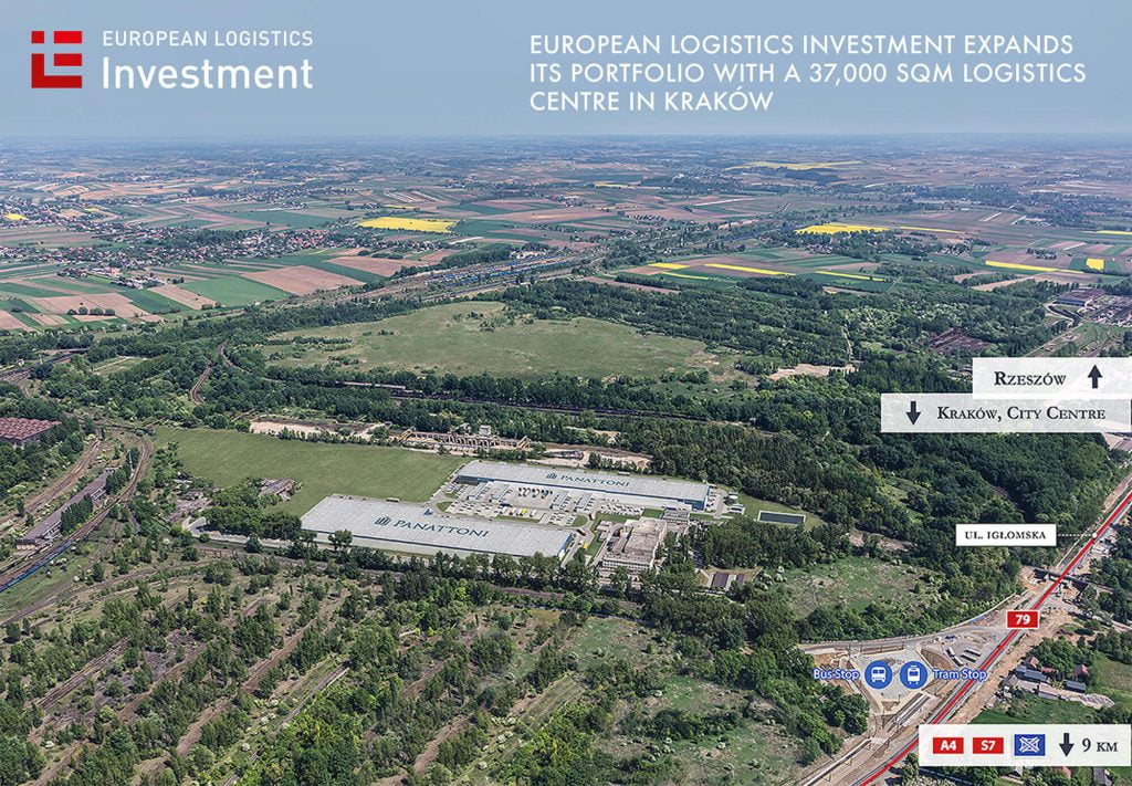 European Logistics Investment (ELI), a dynamically developing logistics platform in Poland, together with its partner Panattoni, will deliver an advanced warehouse complex at the site located in Kraków. City Logistics Kraków I, planned as a BREEAM certified, two hall facility, will add to Małopolska region 37,000 sqm of high-quality logistics space. 9,000 sqm in the first building has been pre let to InPost – the largest logistics operator in Poland.