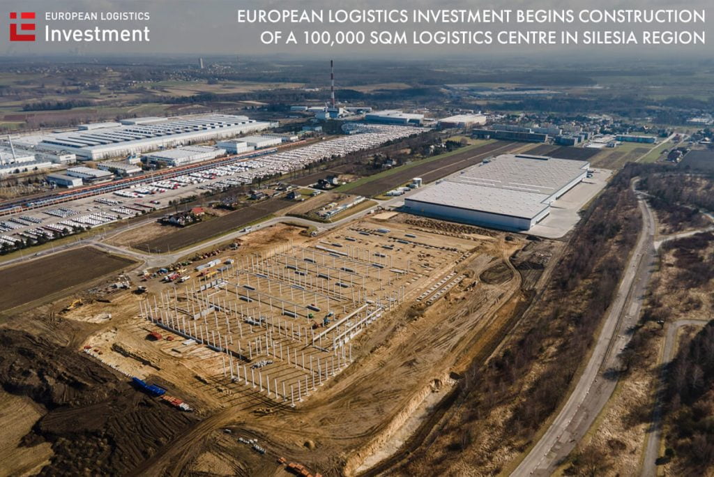 European Logistics Investment (ELI), a dynamically developing logistics platform in Poland, has begun construction of its newest warehouse scheme located in Tychy – one of the main logistics areas in the Silesia region. This is another green investment in the company’s portfolio that uses the latest renewable energy technologies; the project has been awarded the BREEAM certificate at the Excellent level. Park Tychy, developed together with its partner Panattoni, will feature two building complex with 100,000 sqm of modern logistics space. The first building has already been 100% pre let.